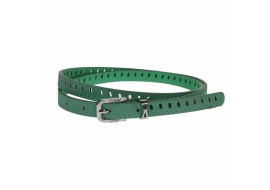 Curea dama, casual-eleganta, din piele ecologica, latime 1.8 cm, verde - CKD023